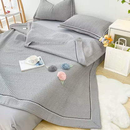 Couette Été - CottonSummerQuilt™ - Gris - Boutique Chez Soi