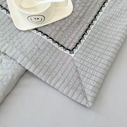 Couette Été - CottonSummerQuilt™ - Gris - Boutique Chez Soi