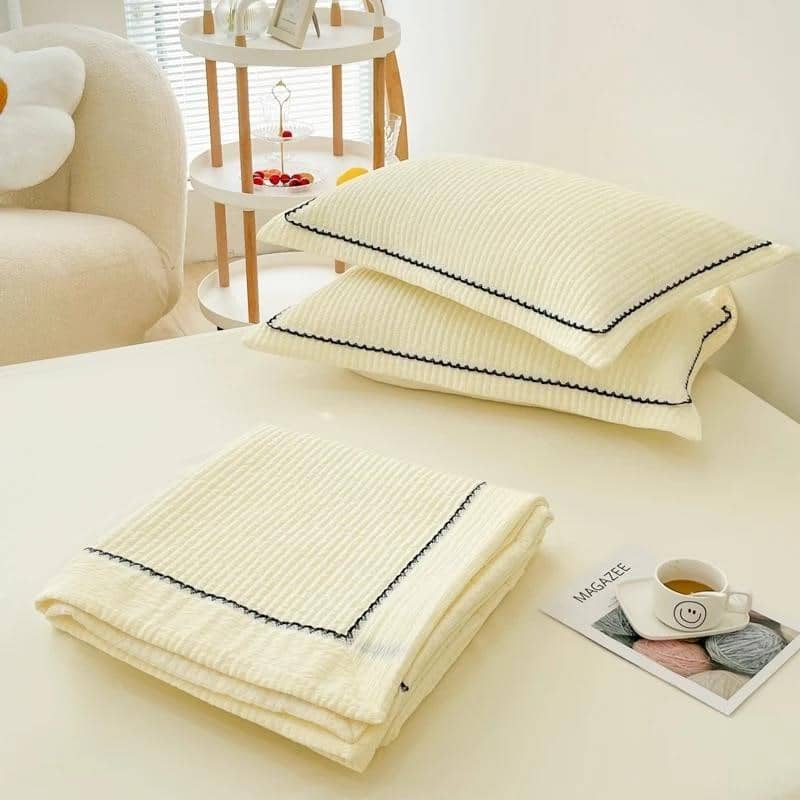 Couette Été - CottonSummerQuilt™ - Jaune - Boutique Chez Soi