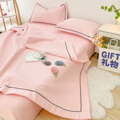 Couette Été - CottonSummerQuilt™ - Rose - Boutique Chez Soi
