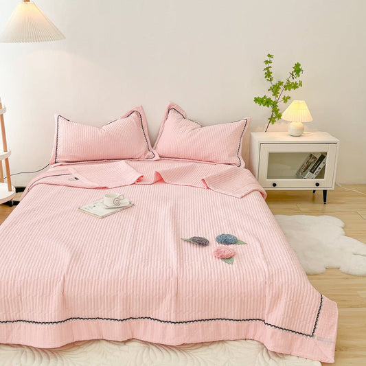 Couette Été - CottonSummerQuilt™ - Rose - Boutique Chez Soi