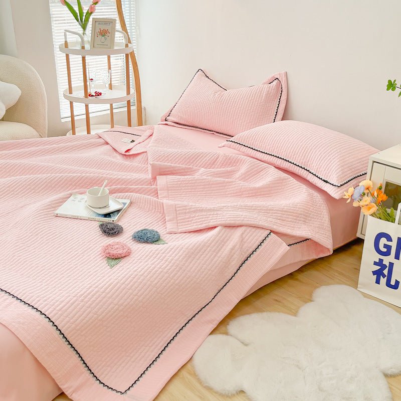 Couette Été - CottonSummerQuilt™ - Rose - Boutique Chez Soi