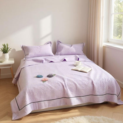 Couette Été - CottonSummerQuilt™ - Violet - Boutique Chez Soi