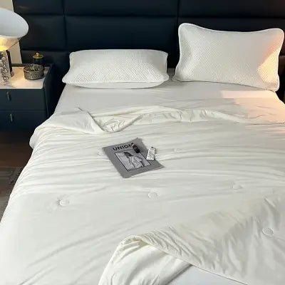 Couverture Lestée - HighQualityCoolingBlankets™ - Blanc - Boutique Chez Soi